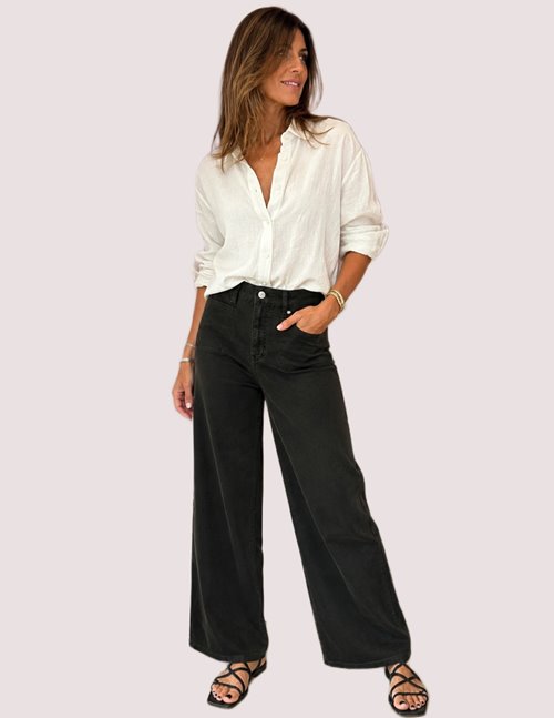 Frame Jeans Le Slim Palazzo corduroy jeans - military