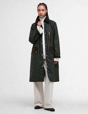 Barbour checked kirklees jacket - fern