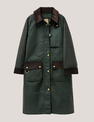 Barbour checked kirklees jacket - fern back