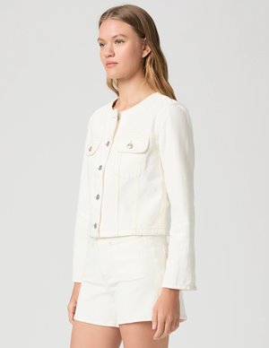 Paige Jeans dean jacket - ecru side