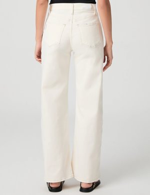 Paige Jeans arellia skimmer jeans - cream detail