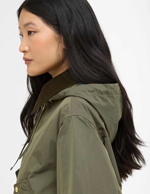 Barbour weaver jacket - ivy green side