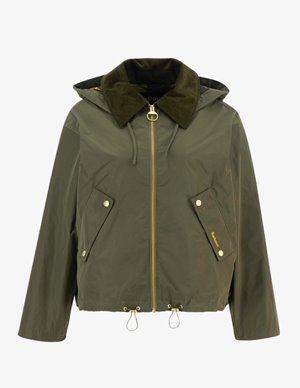 Barbour weaver jacket - ivy green back