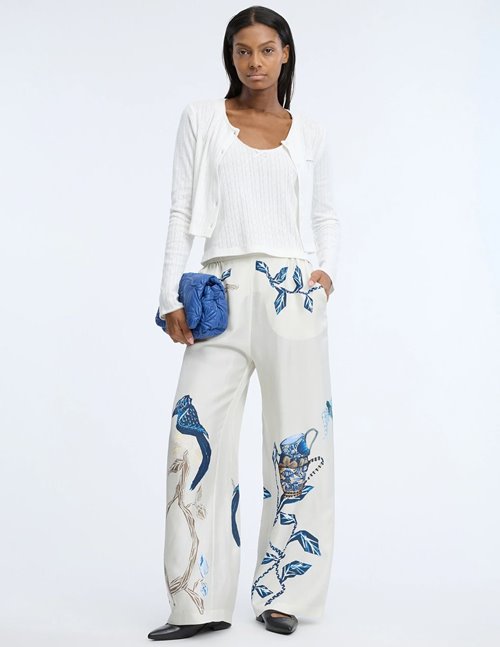 Munthe Fabert trousers - print creme