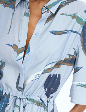 Munthe nanny dress - blue side