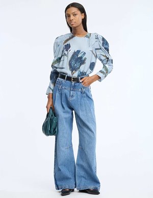 Munthe frewin top - blue detail