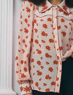 Queens of Archive vivienne blouse - rose side