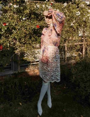 Queens of Archive lucy blouse - vintage pink detail