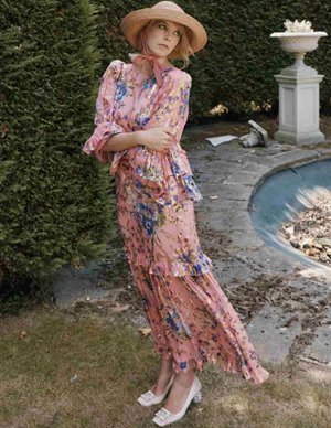 Queens of Archive alix dress - vintage pink detail