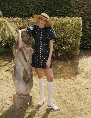 Queens of Archive pamela dress - black detail