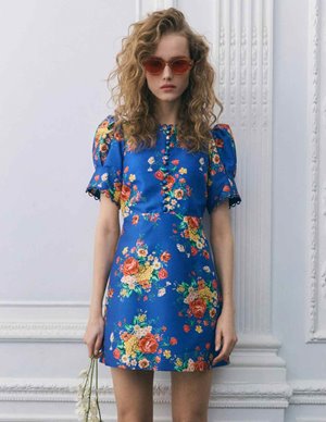 Queens of Archive margot dress - blue