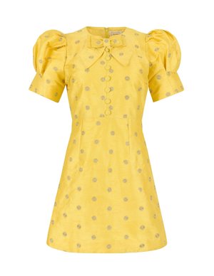 Queens of Archive primrose dress - yellow back