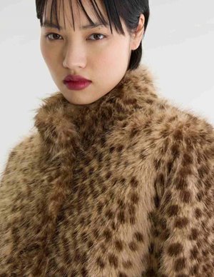 Bellerose enjoy jacket - cheetah print side