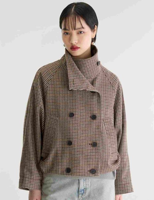 Bellerose Jackal jacket - brown houndstooth