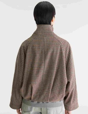 Bellerose jackal jacket - brown houndstooth model