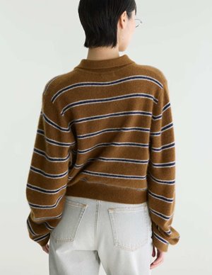 Bellerose dussyr jumper - brown stripe model