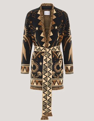 Hayley Menzies magic leopard cardigan - black back