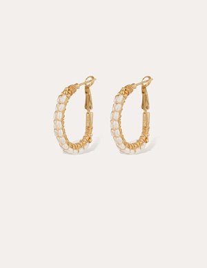 Gas Bijoux lyre earrings small - mother of pearl