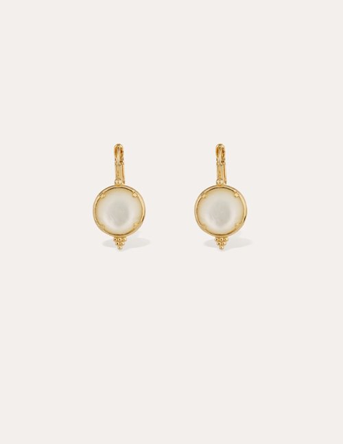 Gas Bijoux Serti earrings - mother of pearl