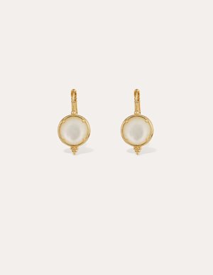 Gas Bijoux serti earrings - mother of pearl
