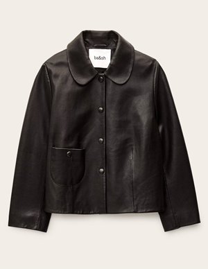 ba&sh mylos jacket - black back