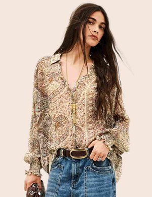 ba&sh cleo shirt - blue